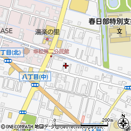 埼玉県春日部市八丁目1010周辺の地図