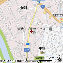 埼玉県春日部市小渕30-2周辺の地図