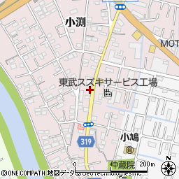 埼玉県春日部市小渕686周辺の地図