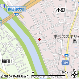 埼玉県春日部市小渕744周辺の地図