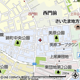 埼玉県上尾市錦町26周辺の地図
