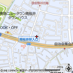 埼玉県春日部市西金野井305周辺の地図