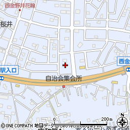埼玉県春日部市西金野井564周辺の地図