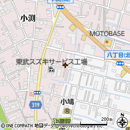 埼玉県春日部市小渕22周辺の地図