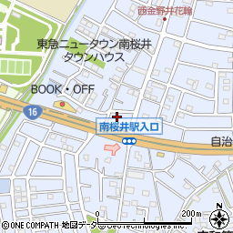 埼玉県春日部市西金野井398周辺の地図