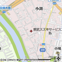 埼玉県春日部市小渕1510-1周辺の地図