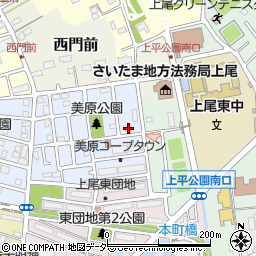 埼玉県上尾市錦町38-8周辺の地図