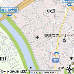 埼玉県春日部市小渕1507周辺の地図