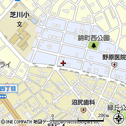埼玉県上尾市錦町16-8周辺の地図