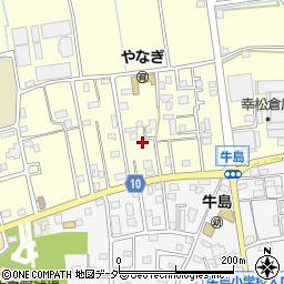 埼玉県春日部市樋籠518周辺の地図