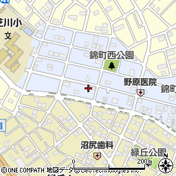 埼玉県上尾市錦町16-9周辺の地図