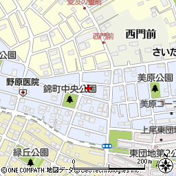 埼玉県上尾市錦町4-3周辺の地図