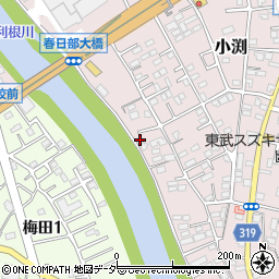 埼玉県春日部市小渕731-9周辺の地図