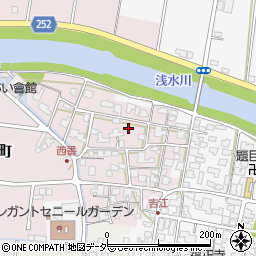 福井県鯖江市西番町周辺の地図
