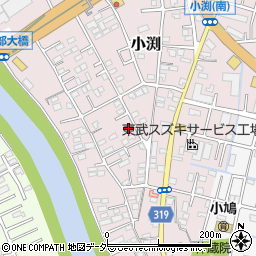 埼玉県春日部市小渕1509-1周辺の地図