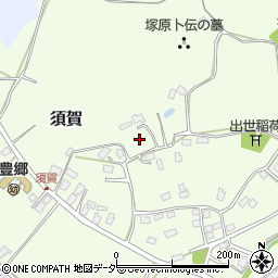 茨城県鹿嶋市須賀周辺の地図