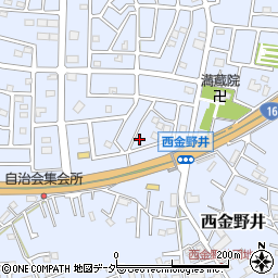 埼玉県春日部市西金野井548周辺の地図