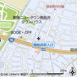 埼玉県春日部市西金野井399周辺の地図