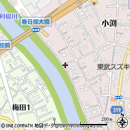 埼玉県春日部市小渕731周辺の地図