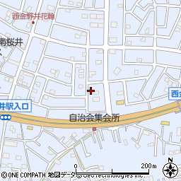 埼玉県春日部市西金野井565周辺の地図