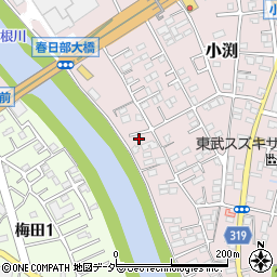 埼玉県春日部市小渕742-4周辺の地図