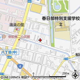 埼玉県春日部市八丁目1001-3周辺の地図