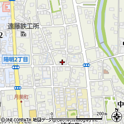 福井県大野市中挾2丁目1308周辺の地図