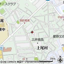 埼玉県上尾市上尾村周辺の地図