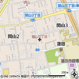 関山三丁目周辺の地図