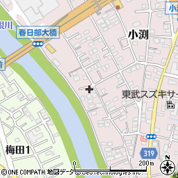 埼玉県春日部市小渕742周辺の地図