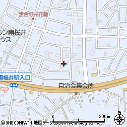 埼玉県春日部市西金野井503周辺の地図