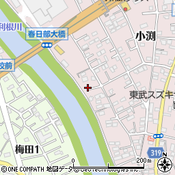 埼玉県春日部市小渕741周辺の地図
