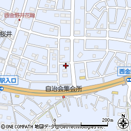 埼玉県春日部市西金野井566周辺の地図