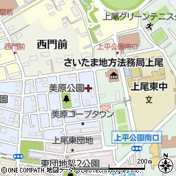 埼玉県上尾市錦町38周辺の地図