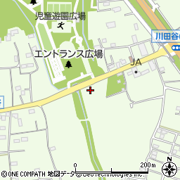 埼玉県桶川市川田谷周辺の地図