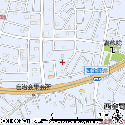 埼玉県春日部市西金野井554周辺の地図