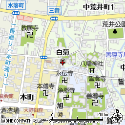 福井県大野市中荒井町1丁目1508周辺の地図