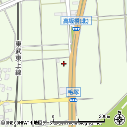 埼玉県東松山市毛塚608周辺の地図