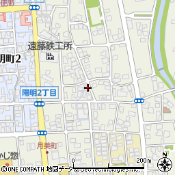 福井県大野市中挾2丁目1101周辺の地図