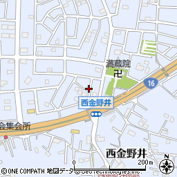 埼玉県春日部市西金野井599周辺の地図