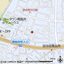 埼玉県春日部市西金野井391周辺の地図