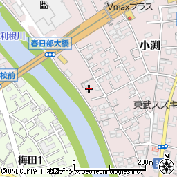 埼玉県春日部市小渕737周辺の地図