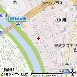 埼玉県春日部市小渕740周辺の地図