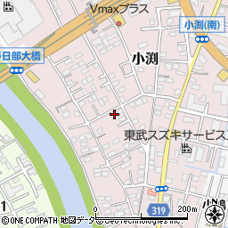 埼玉県春日部市小渕1504周辺の地図
