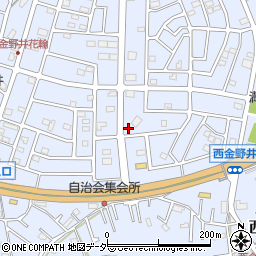 埼玉県春日部市西金野井561周辺の地図