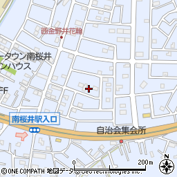 埼玉県春日部市西金野井464周辺の地図