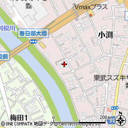 埼玉県春日部市小渕739周辺の地図
