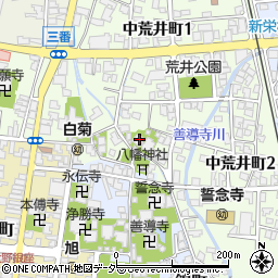 福井県大野市中荒井町1丁目1211周辺の地図