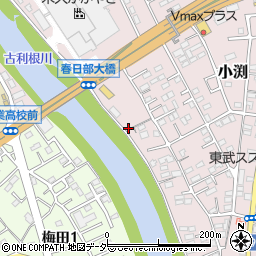 埼玉県春日部市小渕734周辺の地図