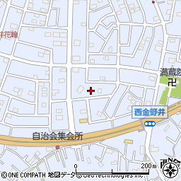 埼玉県春日部市西金野井557周辺の地図